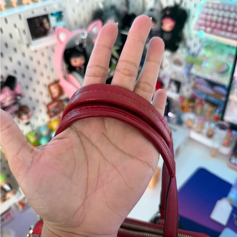 Coach Red Bonnie Satchel Double Zip - Picture 3 of 11